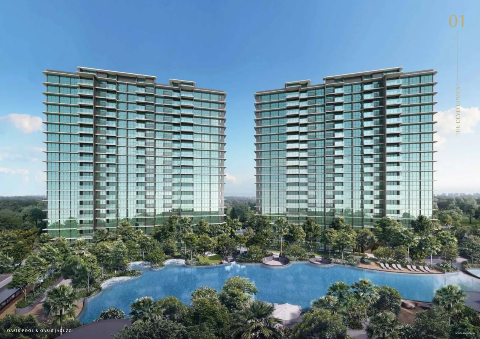 Chuan Park · Development and Oasis Pool · artist’s impression
