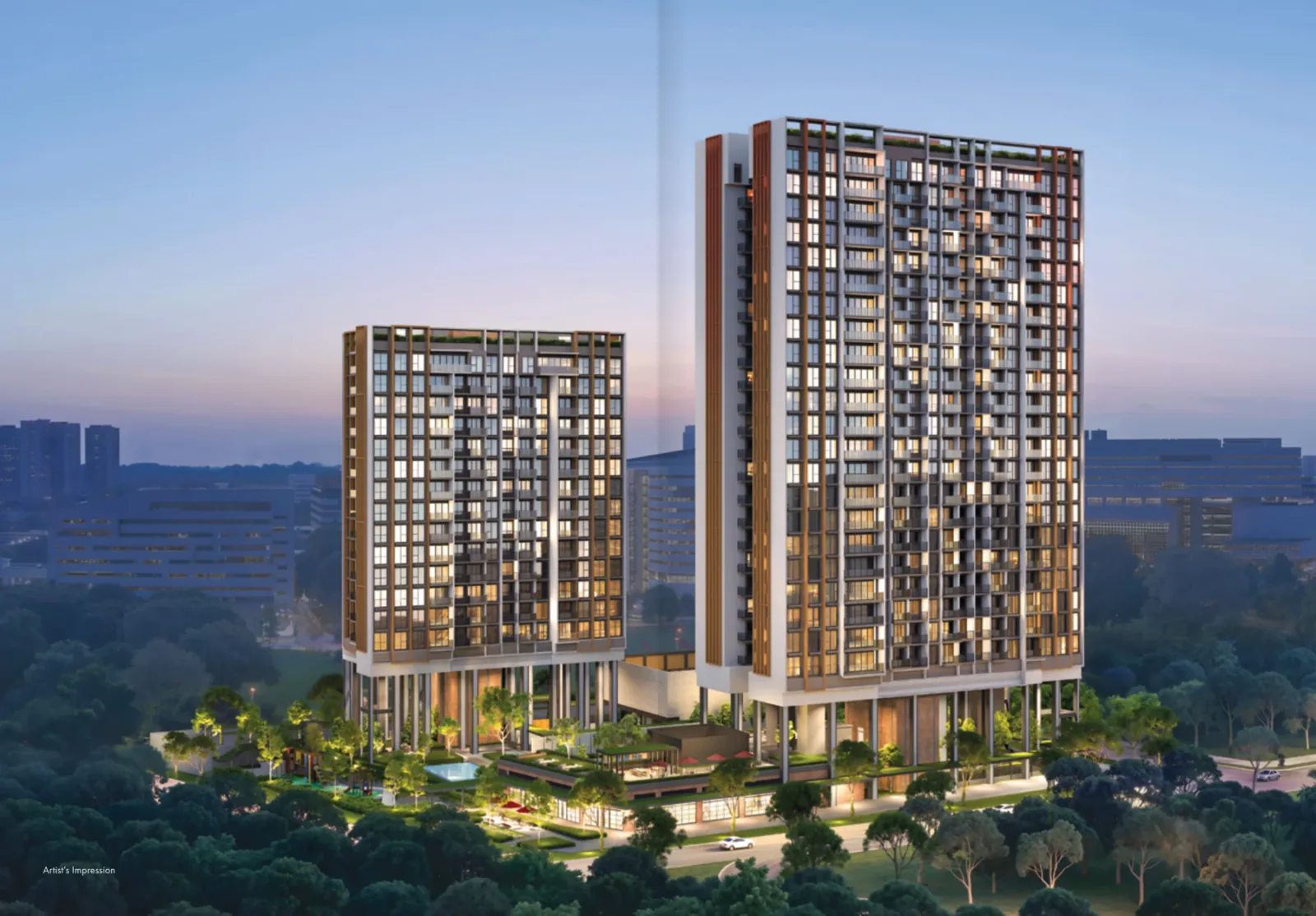 Hudson Place Residences · Hudson Place Residences facade - artist's impression