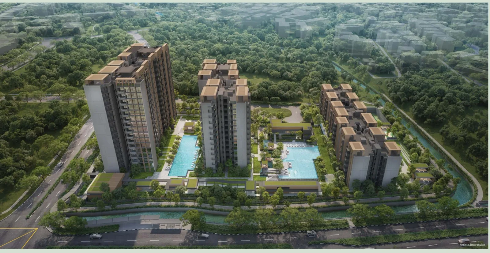 Narra Residences · Development aerial · artist’s impression