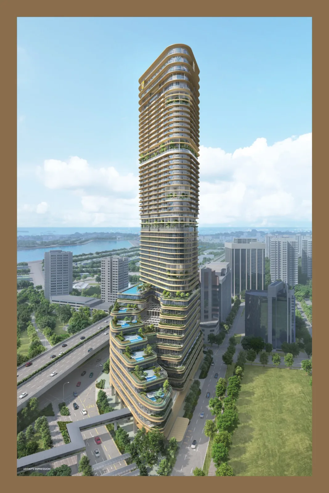 Newport Residences · Tower architecture — artist’s impression
