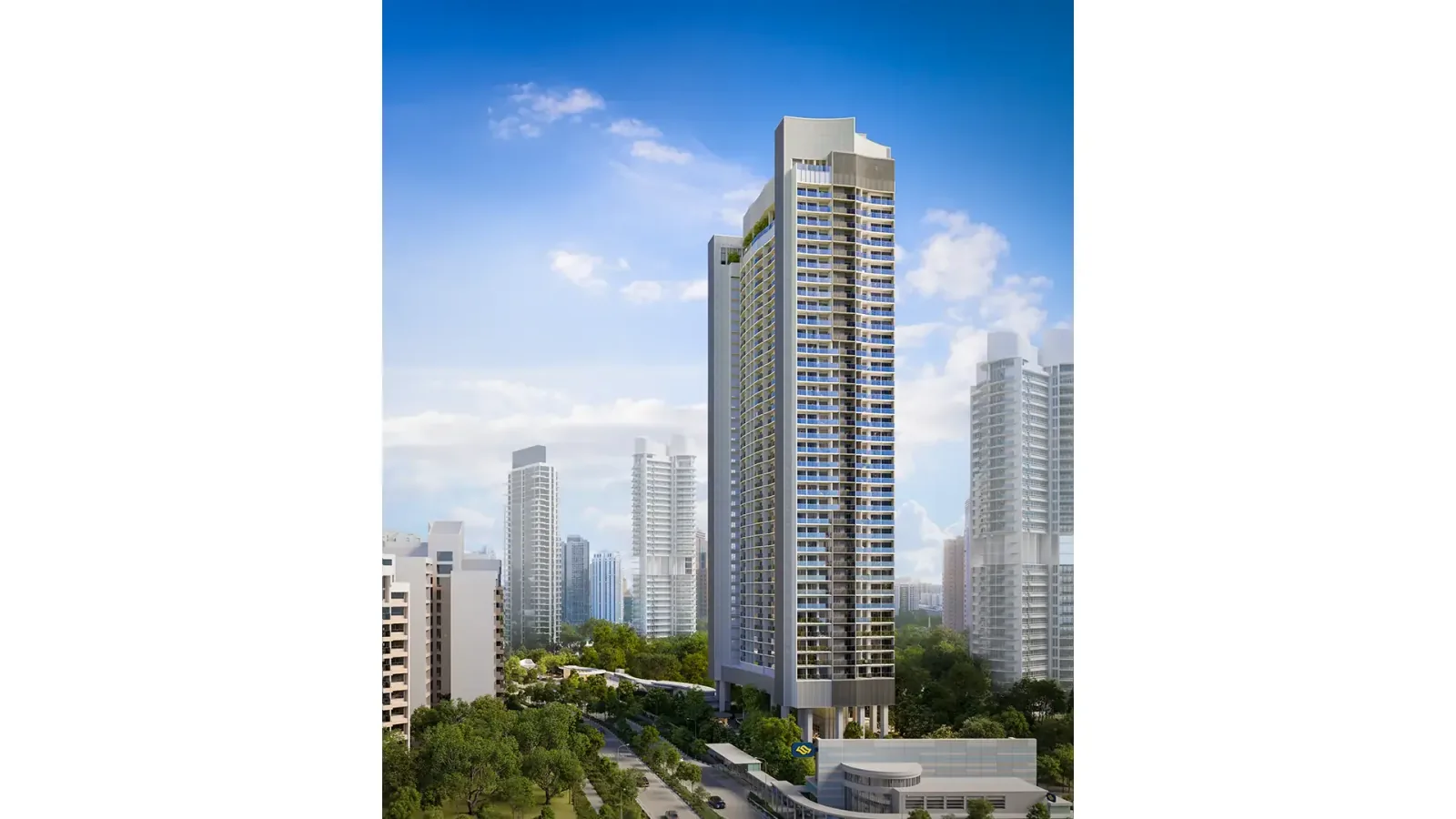 River Green · River Green tower - daytime - artist's impression
