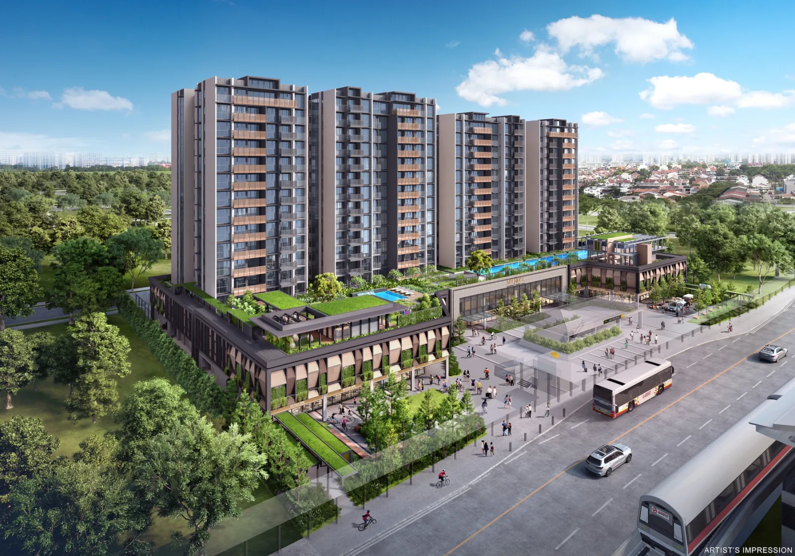 Sceneca Residence · Development overview · artist’s impression