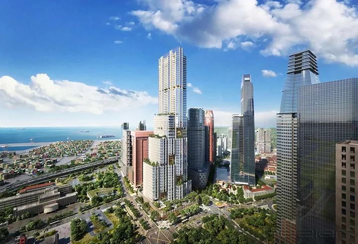 Skywaters Residences · The Skywaters exterior · artist’s impression © SOM / Bezier