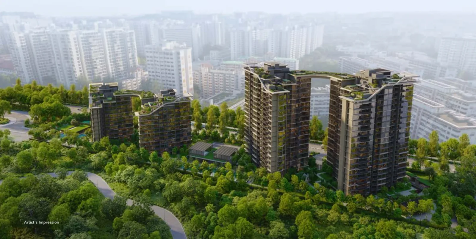 Sora · Development aerial view · artist’s impression