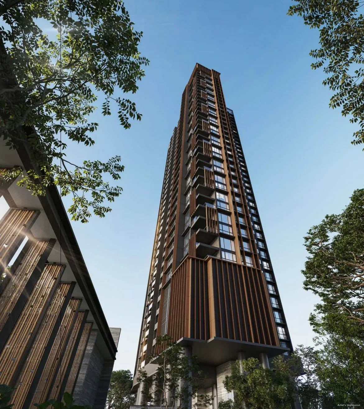 Upperhouse at Orchard Boulevard · Exterior tower · artist’s impression